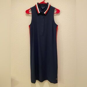Tommy Hilfiger shirt dress size XS collar navy sleeveless
